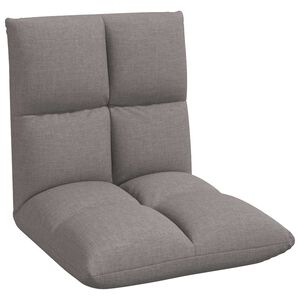 vidaXL Grīdas krēsls Pelēkbrūna 50 x 61 x 57 cm audums
