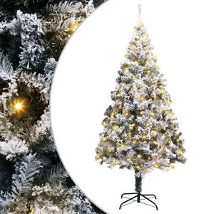 vidaXL Mākslīgā Ziemassvētku eglīte Balts 180 cm