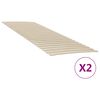 vidaXL gultas līstu rezerves daļas ar 48 līstēm, 2 gab., 80x200 cm