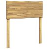 vidaXL Gultas galvgalis ar dabīgu malu ROSTOCK Balts 90 cm