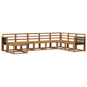 vidaXL Āra dīvānu komplekts 8 pcs Dabiska Cietā akācijas koks