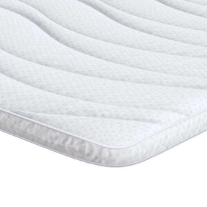 vidaXL Matracis 80 x 200 cm biezs Adīta auduma Balts