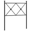 vidaXL rezerves galvgalis, metāls, melns, 80 cm