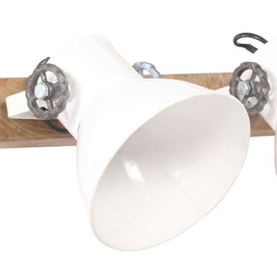 vidaXL sienas lampa, industriāls dizains, balta, 90x25 cm, E27