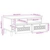 vidaXL Kafijas galdiņ&scaron; Balts 80 x 54 x 40 cm Akācijas masīvkoks