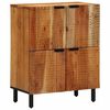 vidaXL Puse ar plauktu Brūna 60 x 33 x 75 cm Cieta mango koksne