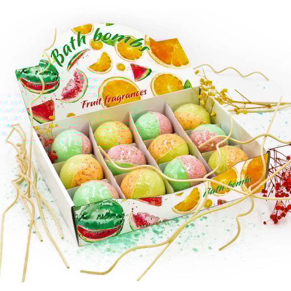 vidaXL vannas bumbas, 24 gab., dabīgas ēteriskās eļļas