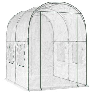 vidaXL Siltumnīca ar rāmi 160 x 200 x 192,5 cm PVC Caurspīdīgs