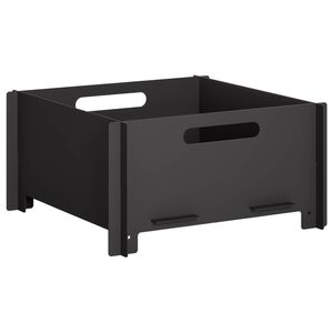 vidaXL Uguns bedre Melns 40 x 40 x 20 cm Tērauds