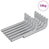 vidaXL Se&scaron;u stūru atslēga 1800 pcs Sudraba 32 x 86 mm Tērauds
