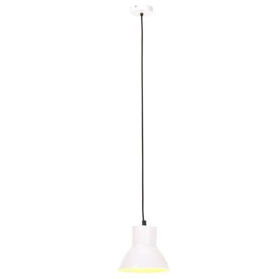 vidaXL griestu lampa, balta, apaļa, 25 W, 17 cm, E27