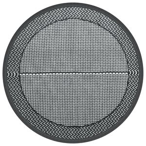 vidaXL āra paklājs, &Oslash;120 cm, ARAKIL pelēks, PP