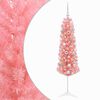 vidaXL Mākslīgā slaida Ziemassvētku egle ar bumbiņām 150 cm 150 LED