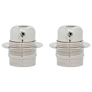 vidaXL Lampu turētāji 2 gab Satin Nickel E27