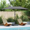 vidaXL Dārza parasols Antracīts 385 x 209 x 244 cm audums