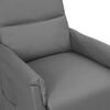 vidaXL atpūtas krēsls, atgāžams, pelēka mākslīgā āda