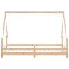 vidaXL bērnu gultas rāmis, 90x190 cm, priedes masīvkoks