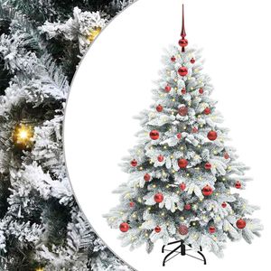 vidaXL Mākslīgā Ziemassvētku eglīte su 150 LED Balts 120 cm PE un PVC