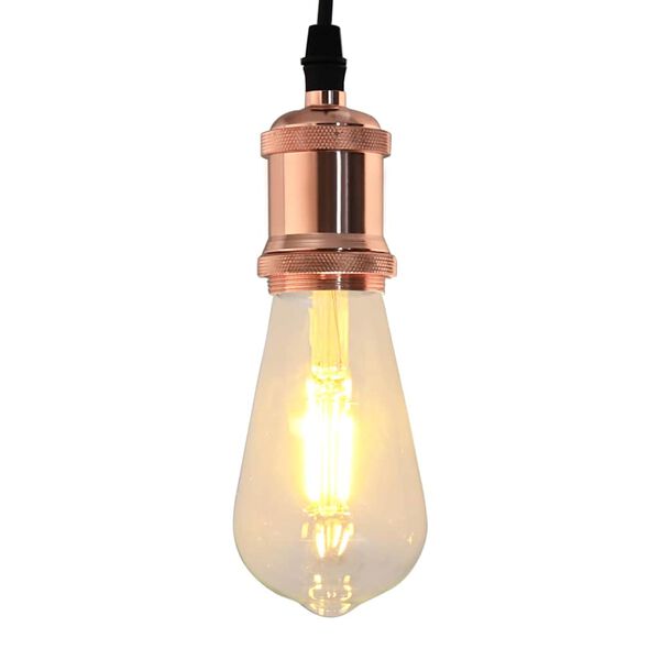 vidaXL Lampu turētāji 2 gab Rose Gold E27