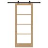 vidaXL Slīdo&scaron;ās durvis ORKDAL Dabiska 83 x 202 cm