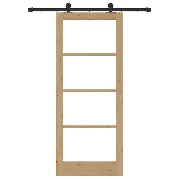 vidaXL Slīdo&scaron;ās durvis ORKDAL Dabiska 83 x 202 cm