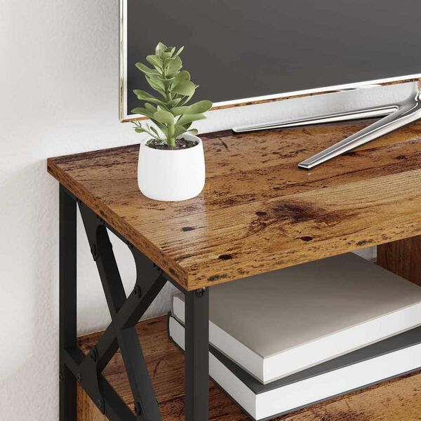 vidaXL Televizora skapī&scaron;a ar atvilktni Vecs koks 90 x 33 x 45 cm