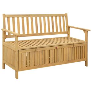 vidaXL Sols ar glabātuvi 2 -Seater 120 x 63 x 84 cm Cietā akācija