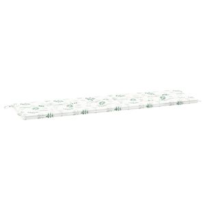 vidaXL Solā spilvens Oksforda audums Lapu dizains 180 x 50 x 3 cm