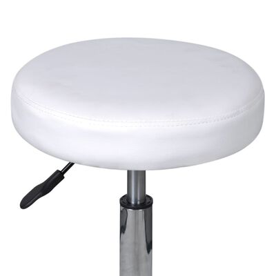 vidaXL biroja krēsli, 2 gab., balti, 35,5x84 cm, mākslīgā āda