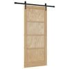 vidaXL Slīdo&scaron;ās durvis ORKDAL Dabiska 86 x 198,5 cm Priedes masīvkoks