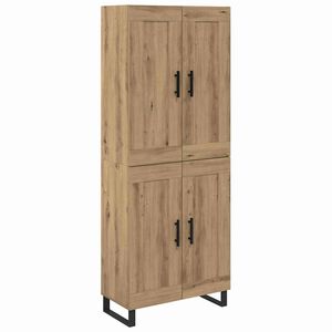 vidaXL Augstais skapītis 2 pcs Artisānā ozols 69,5 x 34 x 180 cm