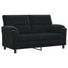 vidaXL Dīvāns Melns 174 x 85 x 93 cm Samts