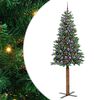 vidaXL Tievā Ziemassvētku Egle Zaļa 210 cm PVC un cietā priedes koks