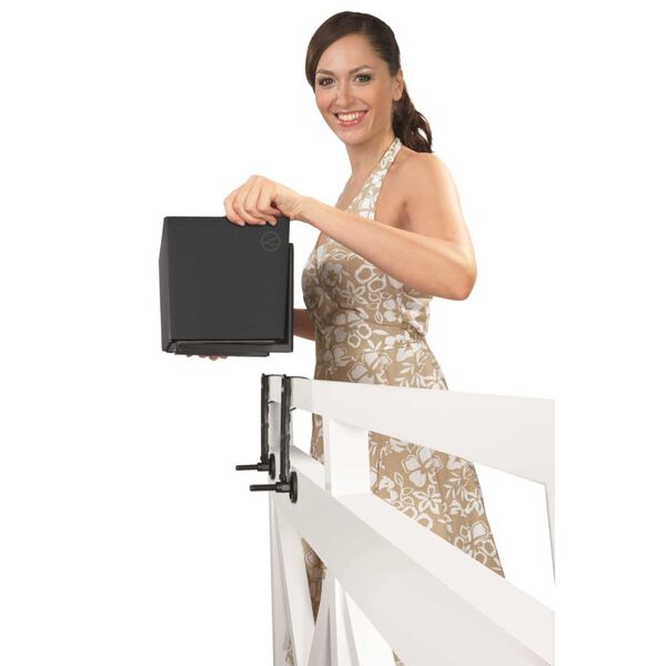 LECHUZA puķu kaste Balconera Color 80 ALL-IN-ONE, pelēkbrūna, 15683