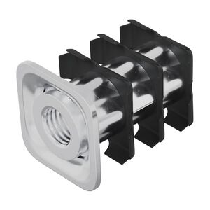 vidaXL Vītne caurules ieliktnis 12 pcs Melns un sudrabains
