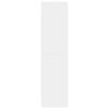 vidaXL skapis, 30x50x200 cm, balts, inženierijas koks