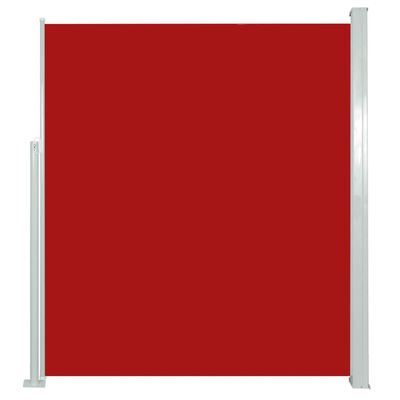 vidaXL izvelkama terases sānu markīze, 180x300 cm, sarkana