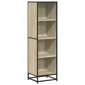 vidaXL grāmatu plaukts, ozolkoka krāsa, 40x35x139cm, inženierijas koks