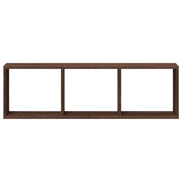 vidaXL sienas skapītis, 100x16x30 cm, brūna ozola, inženierijas koks