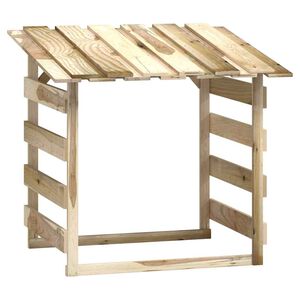 vidaXL dārza pergola ar jumtu, 100x90x100 cm, impregnēta priede