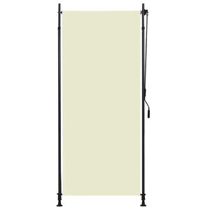 vidaXL āra ruļļu žalūzija, 100x270 cm, krēmkrāsā