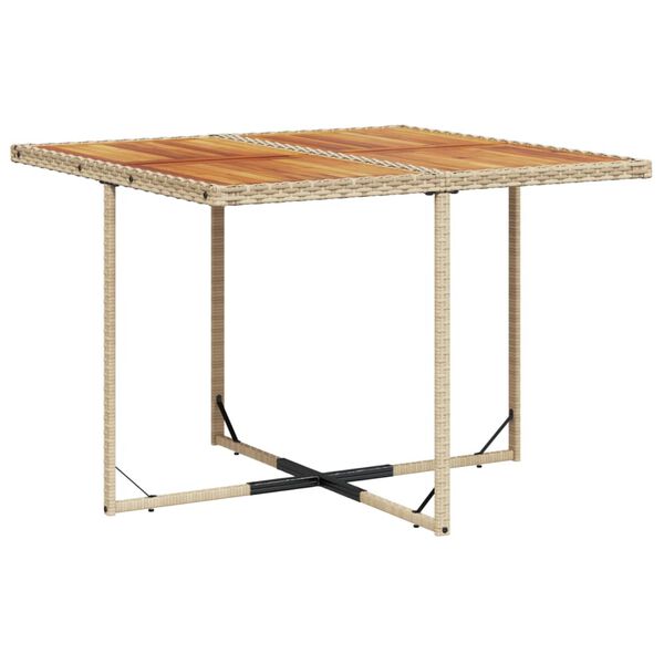 vidaXL 9-daļīgs virtuves mēbeļu komplekts ar matračiem, PE rotangpalma