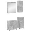 vidaXL Vannas istabas mēbeļu komplekts TULUM 4 pcs Betona pelēks