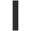 vidaXL skapis, melns, 45x42,5x225 cm, inženierijas koks