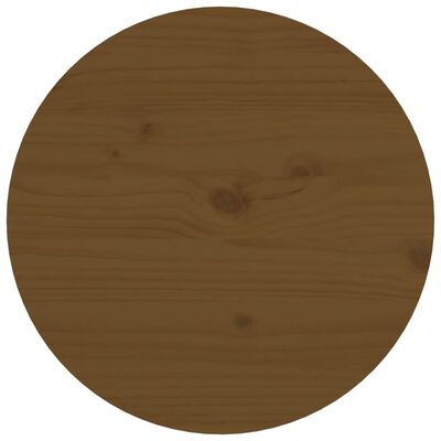vidaXL kafijas galdiņš, medus brūns, Ø 55x60 cm, priedes masīvkoks