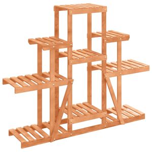 vidaXL puķu statīvs, 110x25x96 cm, egles masīvkoks