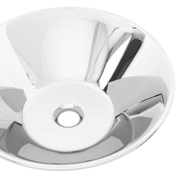 vidaXL izlietne, 42x14 cm, keramika, sudraba krāsā