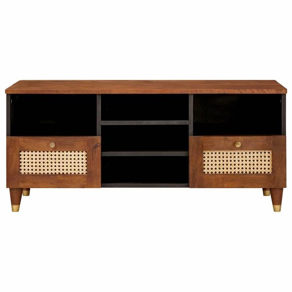 vidaXL Mediju uzglabāšanas skapji un plaukti Brūna 100 x 33.5 x 46 cm