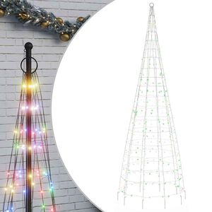 vidaXL LED Ziemassvētku eglīte 550 LED Krāsains 300 cm