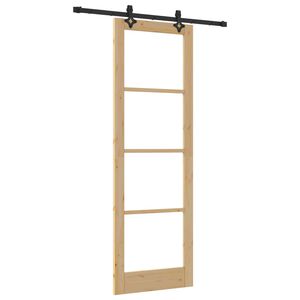 vidaXL Slīdošās durvis Dabiska 78 x 232 cm